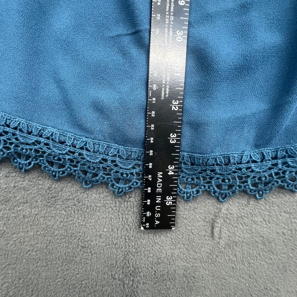 Xhilaration Blue Dress Women's Medium Sleeveless Lace Trim Casual Summer‎ - Picture 10 of 10